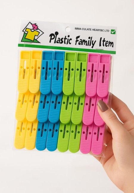 ملاقط غسيل بلاستيك -FAMILY *24